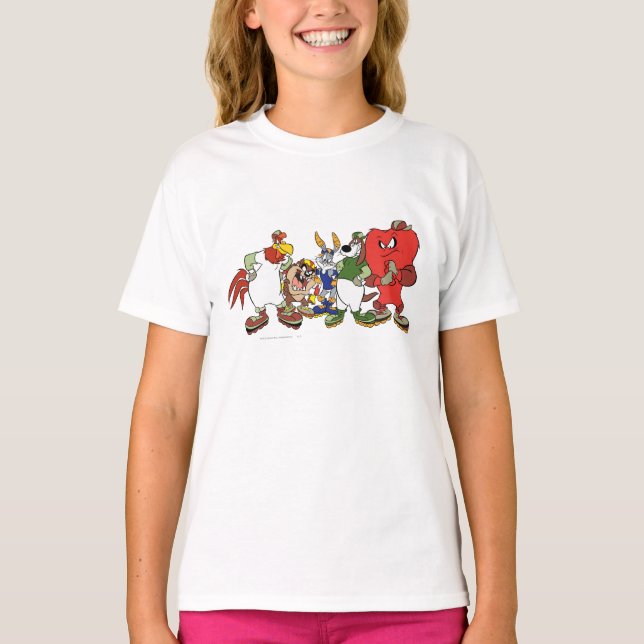 T-shirt LOONEY TUNES™ Group Baseball Picture (Devant)