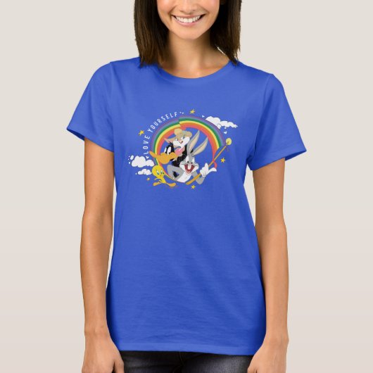 T-shirt LOONEY TUNES™ - Love Yourself Pride Badge (Devant)