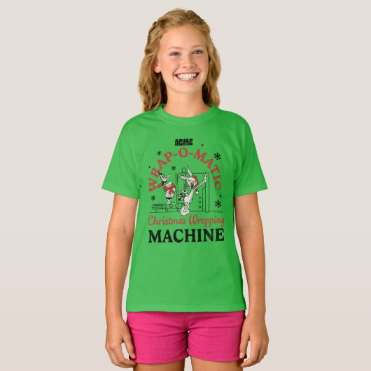 T-shirt LOONEY TUNES™ | Machine à envelopper ACME-O-Matic (Devant entier)