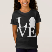 T-Shirt Lop Rabbit Lover I Love Bunnies Graphisme (Devant)