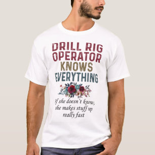 T-shirt L'Opérateur De Brouillon D'Exercice Sait Tout