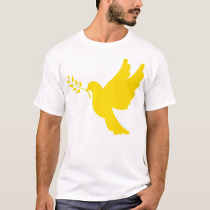 T-shirt L'or de la colombe de paix en Ukraine