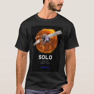 T-shirt L'orbiteur solaire cosmos télescope noir hommes
