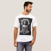 T-shirt Lord Buddha - Serene Charcoal Art Portrait (Devant entier)