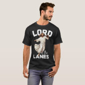 T-shirt Lord Lanes Funny Christian Christ Gutter Bowling L (Devant entier)