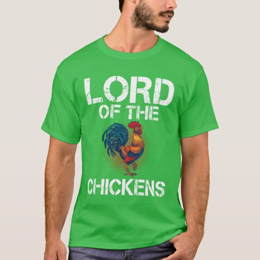 T-shirt Lord of the Chickens Chicken Whisperer Chicken Car (Devant)