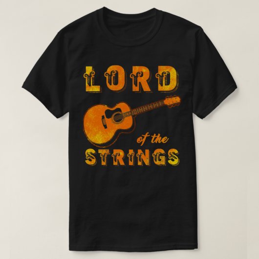 T-shirt Lord Of The Strings Guitar Player (Design devant)