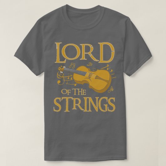 T-shirt Lord Of The Strings Violon (Design devant)