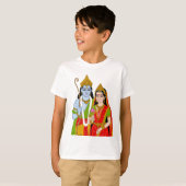 T-Shirt Lord Sitaram – Vêtements dévotionnels pour (Devant entier)