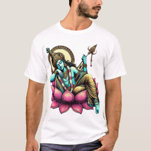 T-shirt "Lord Vishnu reposant sur le Lotus : Symbole de Co