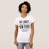 T-shirt Lord's Mercies New Every Morning Lamentations (Devant entier)