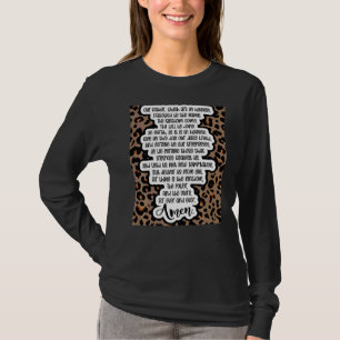 T-shirt Lords Prière Amen Christian Woman Jesus Re