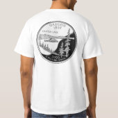 T-shirt l'Orégon "état divise" le "lac de cratère " (Dos)