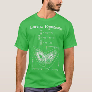 T-shirt Lorenz Equation papillon effet Chaos Théorie Vint