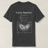 T-shirt Lorenz Equation papillon effet Chaos Théorie Vint (Design devant)