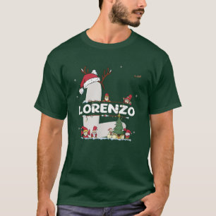 T-shirt Lorenzo Christmas Shirt w Lorenzo Nom pour drôle X