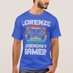 T-shirt LORENZO Legendaire jeu vidéo nom personnalisé