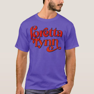T-shirt Loretta Lynn les années 70 Style Fan Country Desig