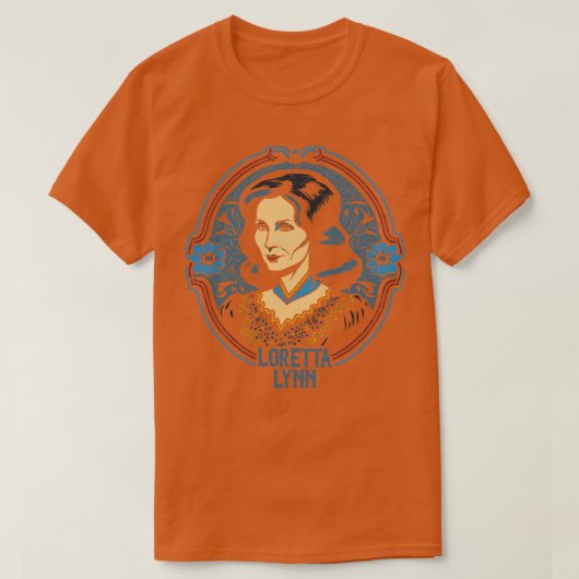T-shirt Loretta Lynn Style rétro Ventilateur de campagne C (Design devant)