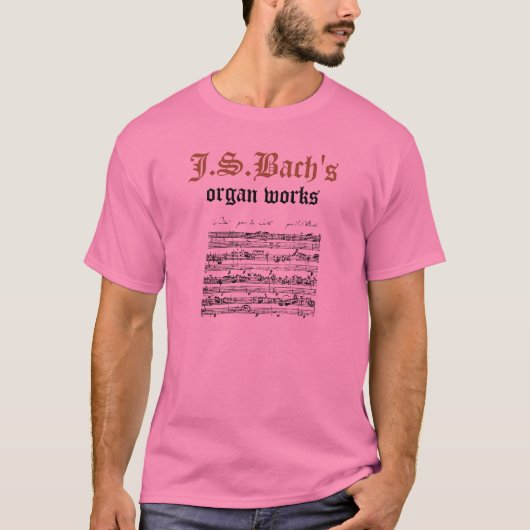 T-shirt L'organe de J.S.Bach fonctionne la version 2 (Devant)