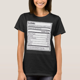 T-shirt Lori Information et faits indéniables