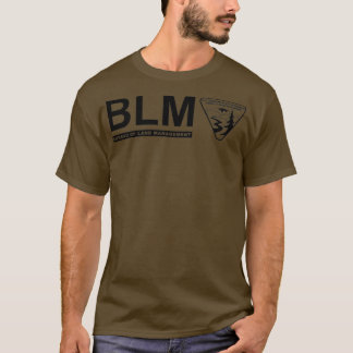 T-shirt L'original BLM Bureau of Land Management BLACK 2