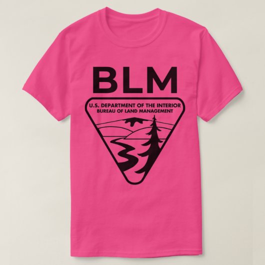 T-shirt L'original BLM Bureau of Land Management BLACK 3 (Design devant)