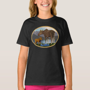 T-shirt L'orignal dans le pré