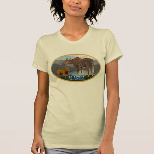 T-shirt L'orignal dans le pré