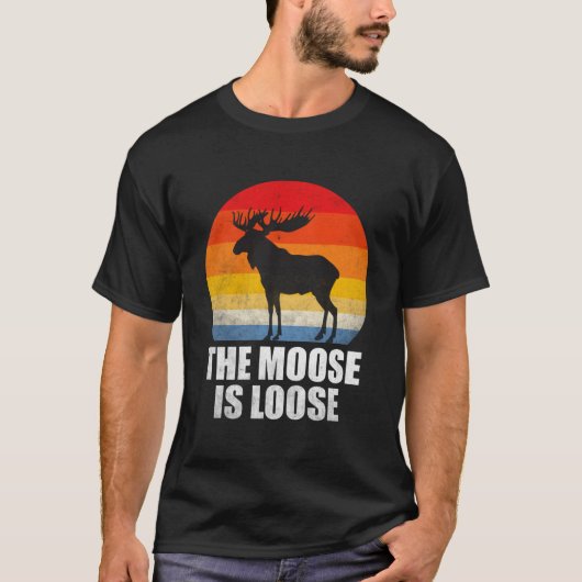 T-shirt L'orignal est lâché Alaska Moose (Devant)