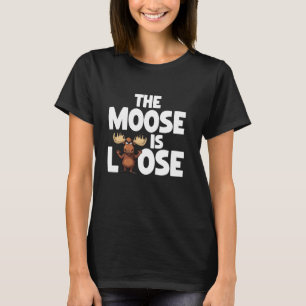 T-shirt L'orignal est perdu drôle Animaux sauvages Animaux