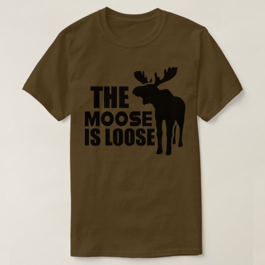 T-shirt L'orignal L'orignal est en liberté (Design devant)