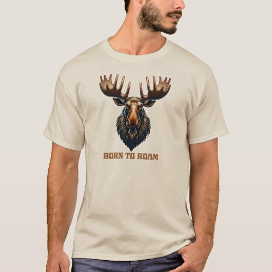 T-shirt L'orignal né à Roam (Devant)
