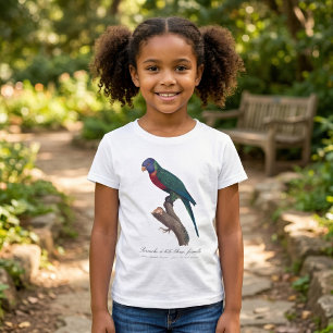 T-Shirt Loriquet arc-en-ciel femelle, Trichoglossus molucc