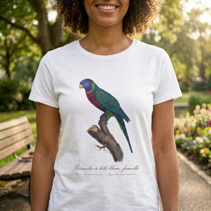 T-shirt Loriquet arc-en-ciel femelle, Trichoglossus molucc