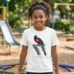 T-shirt Loriquet arc-en-ciel mâle, Trichoglossus moluccanu