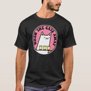 T-shirt Lorsque Le Chat Est Absent Humour Boire   Chat