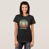 T-shirt Lorsqu'une personne attaque un membre D20 Dice RPG (Devant entier)