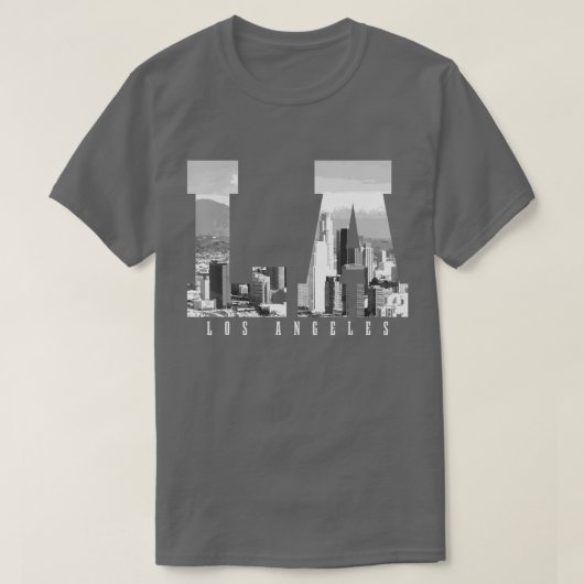 T-shirt Los Angeles Baseball Skyline California Player Coa (Design devant)