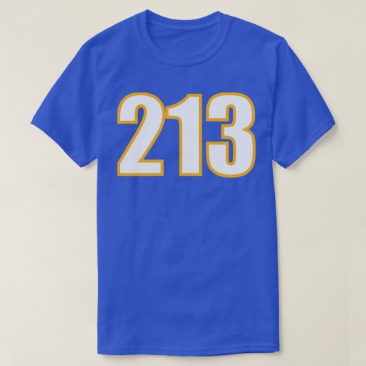 T-shirt Los Angeles California CA Code régional (Design devant)