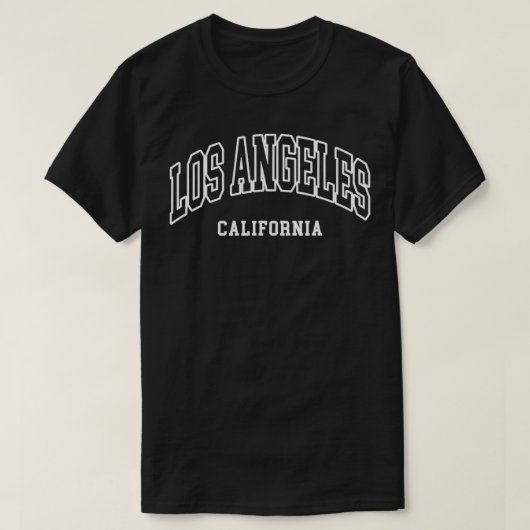 T-shirt Los Angeles California Throwback Design Classic (Design devant)