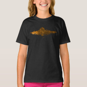 T-shirt Los Angeles City Skyline - Orange