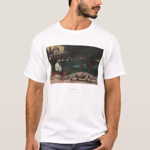 T-shirt Los Angeles, fille de CAAlligator FarmPulling