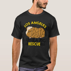 T-shirt Los Angeles Guinée Cochon Secourt Cochon Propriéta