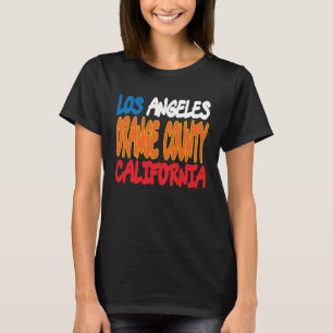 T-shirt Los Angeles Orange County California Retro Vintage