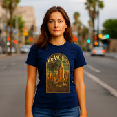 T-shirt Los Angeles Retro Art Deco