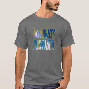 T-shirt "Los Angeles Summer Letter Blue" Chemise