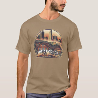 T-shirt Los Angeles Ville Californie États-Unis vintage