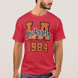 T-shirt Los Angeles vintage 1984 Emblème sportif drôle fil
