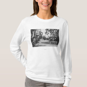 T-shirt Los Angeles, vue de CA de rue d'Olvera
